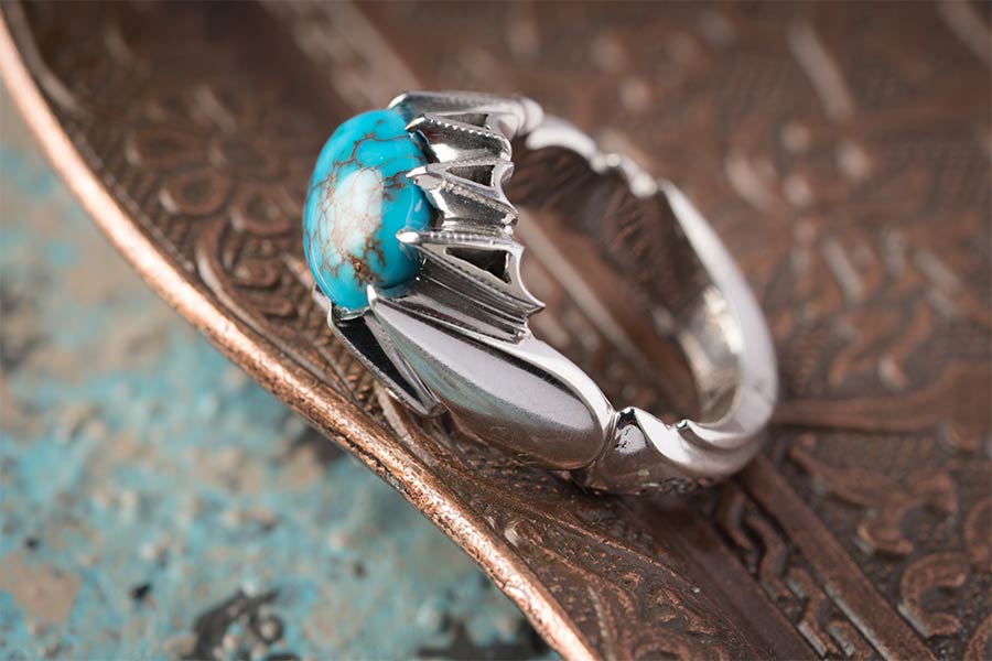 انگشتر فیروزه انگوران