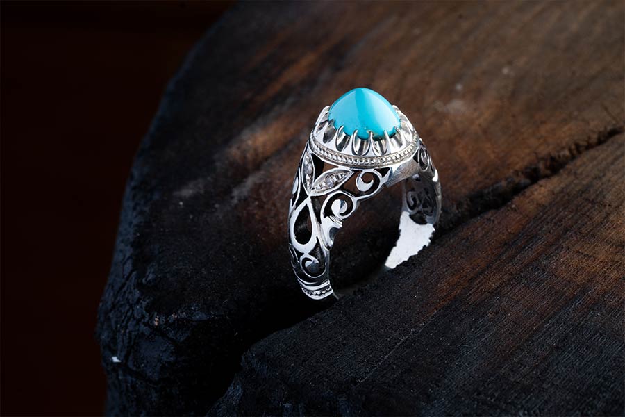 انگشتر فیروزه شاهچراغ