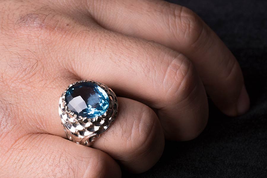 انگشتر توپاز تیمچه تبریز