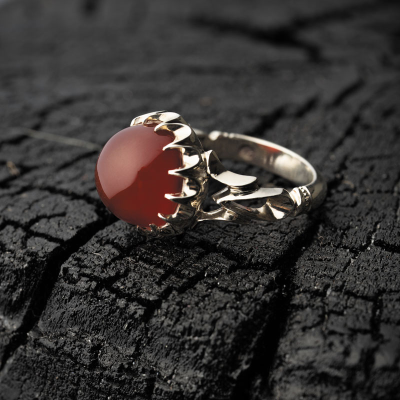 انگشتر عقیق کاشانه