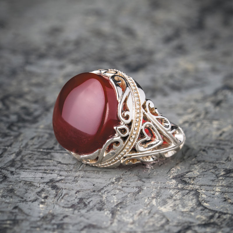 انگشتر عقیق گنبد علویان