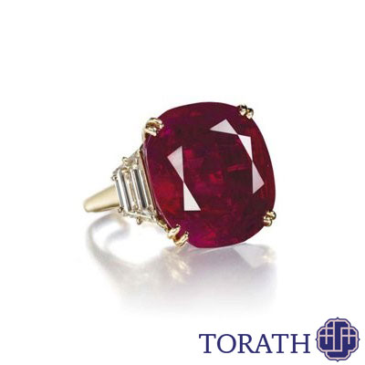 انگشتر Patino Ruby در سال 2012 در حراجی کریستی ژنو با قیمت تقریبی 7 میلیون دلار به فروش رسید.