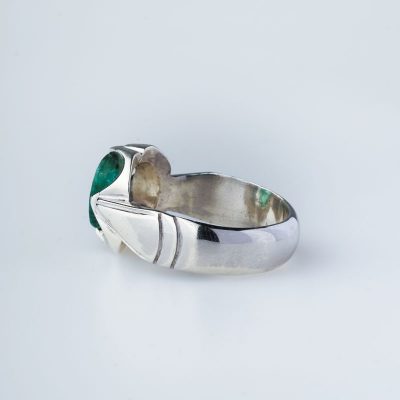 رکاب دستساز نقره، مدل فیلی با طرح هلالی (هنر استاد اسکندری)