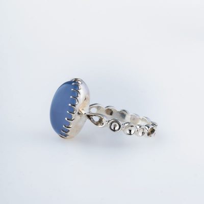 رکاب دستساز نقره، مدل صفوی با طرح اشکی (هنر استاد اسکندری)