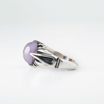 رکاب دستساز نقره، مدل چهارچنگ با طرح اشکی (هنر استاد اسکندری)