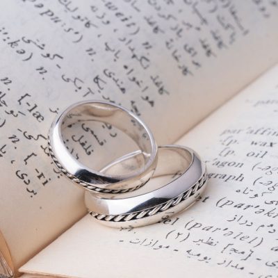 رکاب دستساز نقره، مدل حلقه با طرح رینگی (هنر استاد اسکندری)