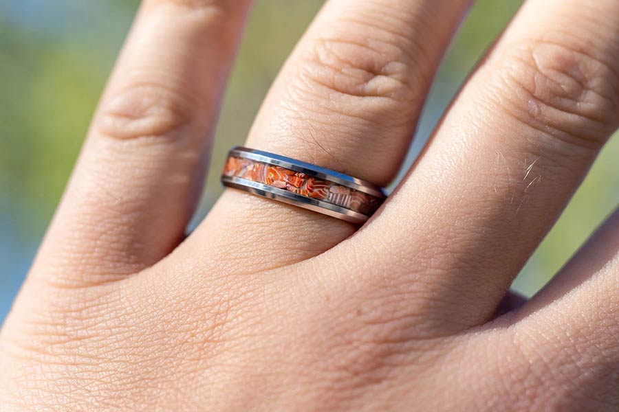 انگشتر عقیق دریاچه تنکستن سوپریور