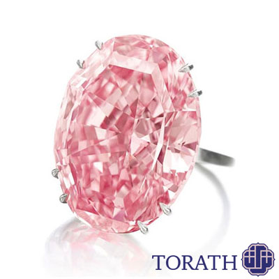 انگشتر الماس Pink Star گران ترین سنگ جهان