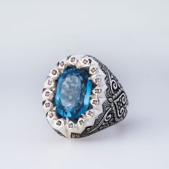 انگشتر توپاز زرین گل