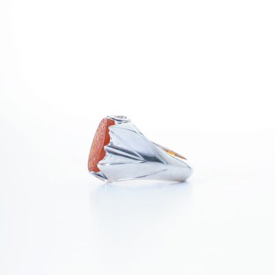 رکاب دستساز نقره، مدل فیلی با طرح دور اشک (هنر استاد میرزایی)