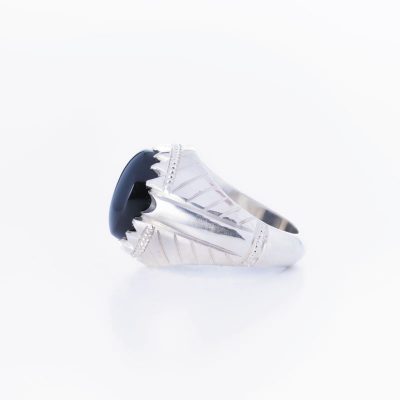 رکاب دستساز نقره، مدل فیلی با طرح شیاری (هنر استاد میرزایی)