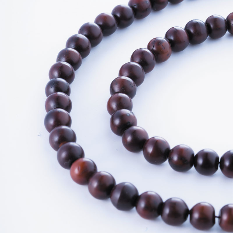 100 دانه کشکول قهوهای سوخته مصر با تراش گرد دستگاهی