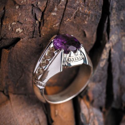 انگشتر آمیتیست شمس تبریزی