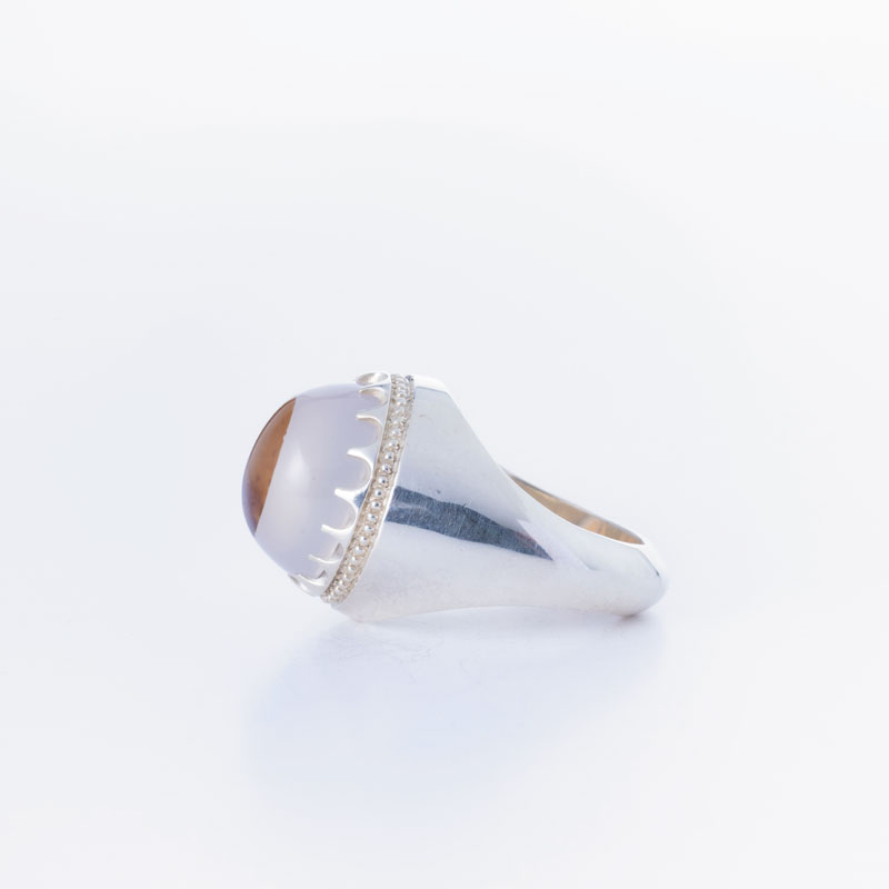 رکاب دستساز نقره، مدل فیلی با طرح ساده (هنر استاد علیزاده)