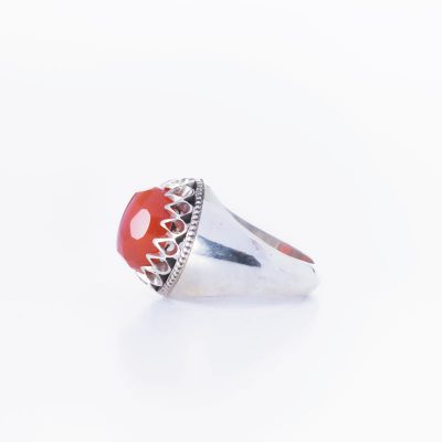 رکاب دستساز نقره، مدل فیلی با طرح دور اشک (هنر استاد میرزایی)