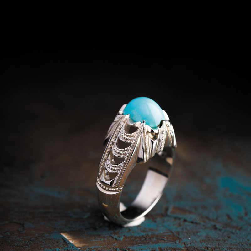 انگشتر فیروزه چذابه