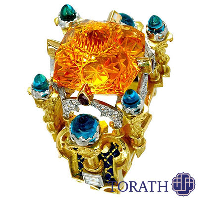 انگشتر Mumtaz Mahal، اولین انگشتر در لیست گران ترین انگشتر سیترین است.