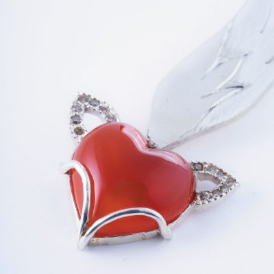 نگین عقیق سرخ یمن با ابعاد 15*15 میلی‌متر