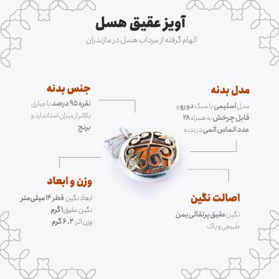 اینفوگرافی آویز عقیق هسل