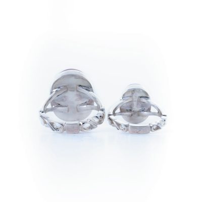 رکاب دستساز نقره، مدل صفوی با طرح دو شاخ (هنر استاد درحی)