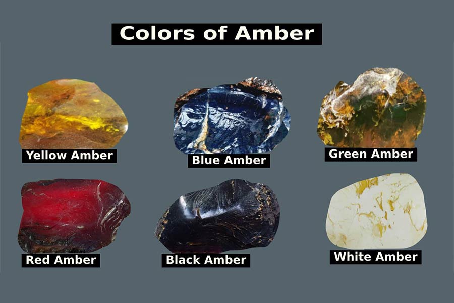 انواع رنگهای کهربا