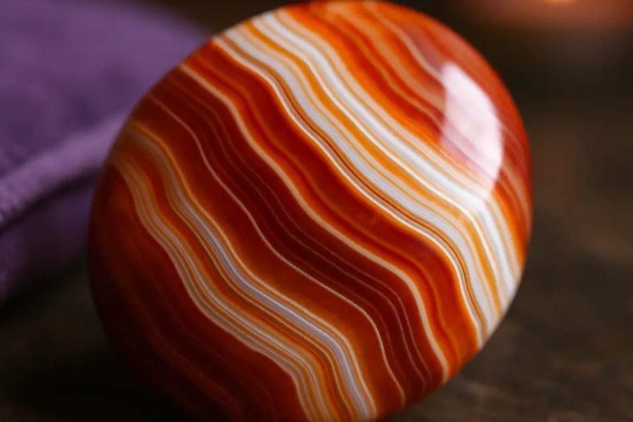 جواهر سارداونیکس با نوارهای طیف قرمز