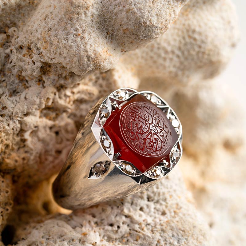 خاتم عقيق طنين