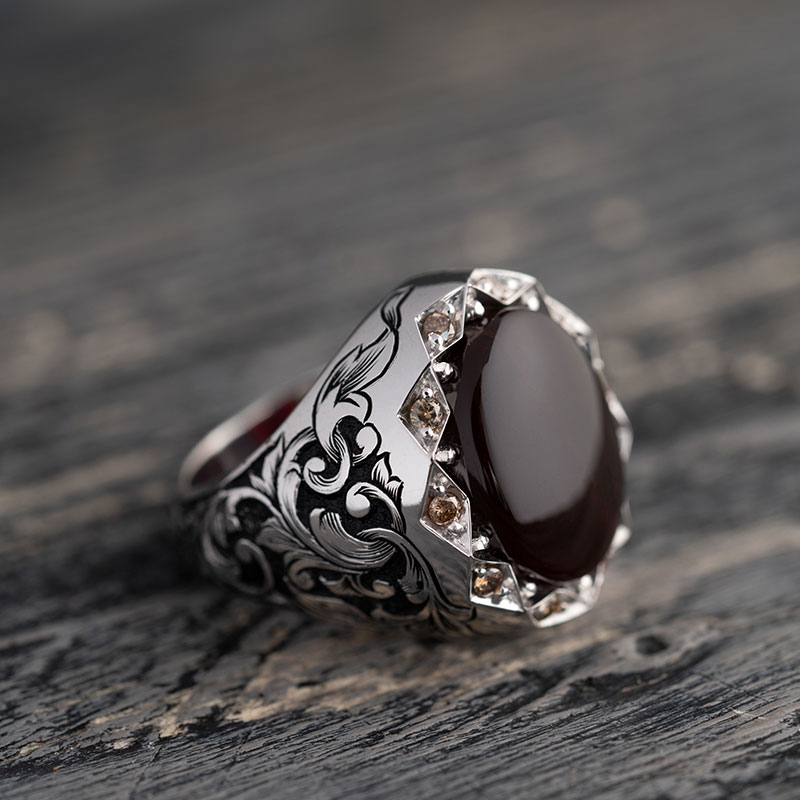 انگشتر عقیق نشاط