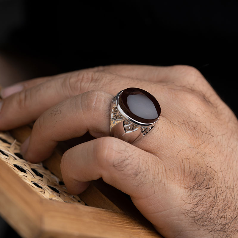 خاتم عقيق كمانچه