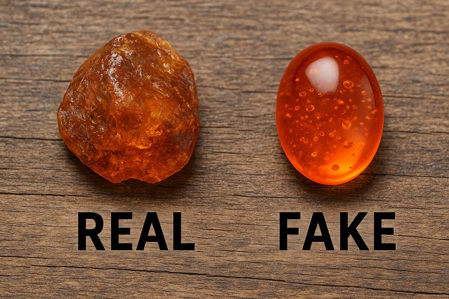 تشخیص کهربا اصل